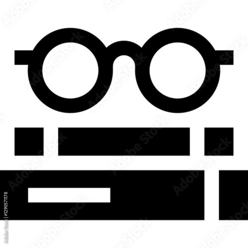 Minimalist study icon in SVG format, featuring a book and pencil glyph symbol. Ideal for education, learning, research, and academic-related designs.

