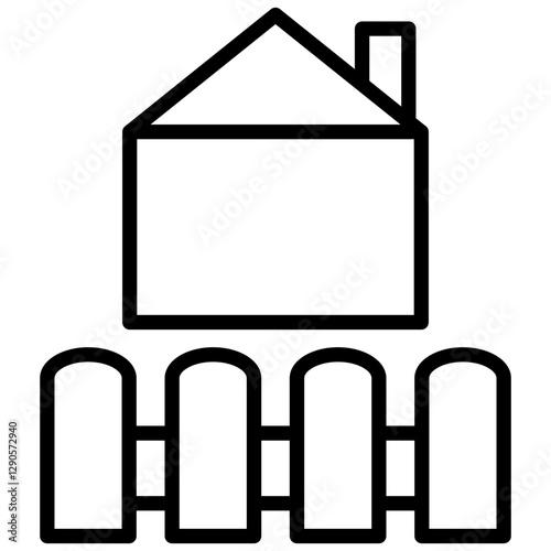 Fence Outline Icon