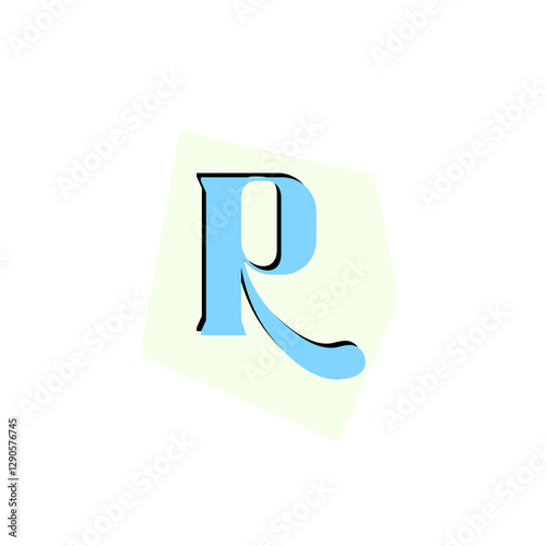 Alphabet Cut Out Ransom Letter R