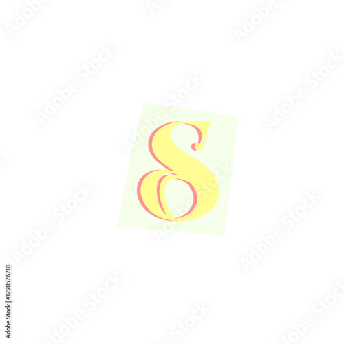 Alphabet Cut Out Ransom Letter S