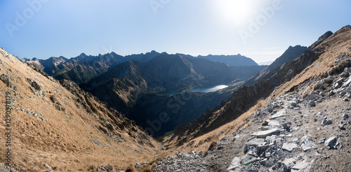 Obraz na płótnie Landscape of high mountains, Tatra Mountains.
w salonie
