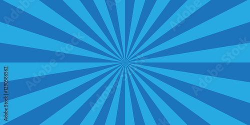 Background sunburst pattern blue design. Vintage sunrays illustration swirl grunge backdrop line. sun beam vector banner design and comic burst gradient concept pattern.	
