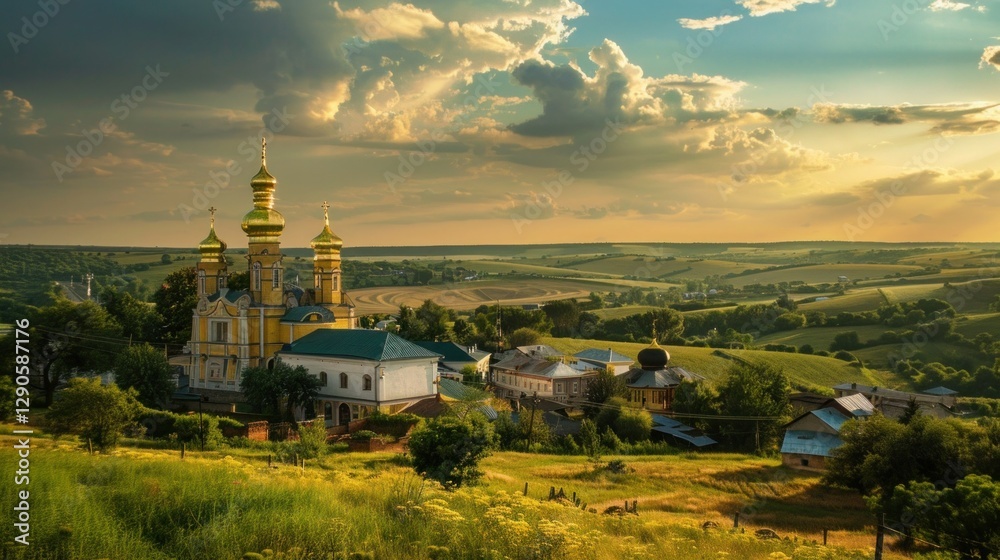 Fototapeta premium Ukraine is a beautiful, majestic and fertile land, real photos