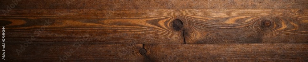 Obraz premium Horizontal, dark walnut, rich color, strong grain, wood, wall, design