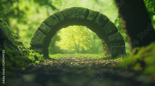 Moss-Covered Archway Spring...