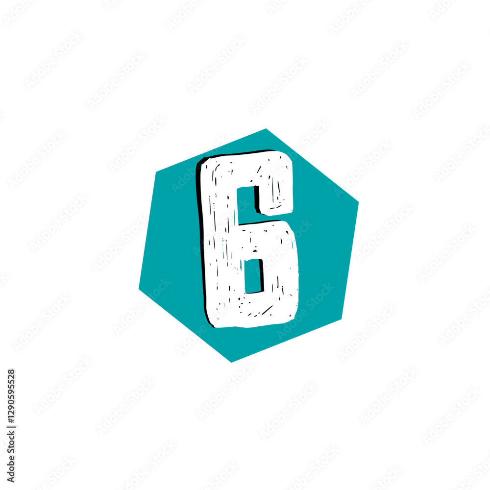 Alphabet Cut Out Ransom Number 6 Alphabet Cut Out Ransom Number 6