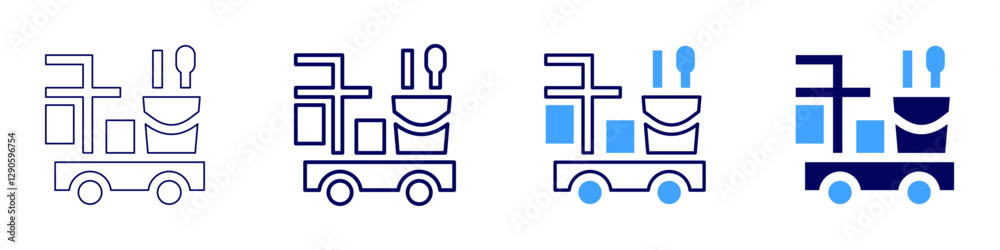 Cleaning maintenance icon in 4 different styles. Thin Line, Line, Bold Line, Duotone. Duotone style. Editable stroke Cleaning maintenance icon in 4 different styles. Thin Line, Line, Bold Line, Duotone. Duotone style. Editable stroke