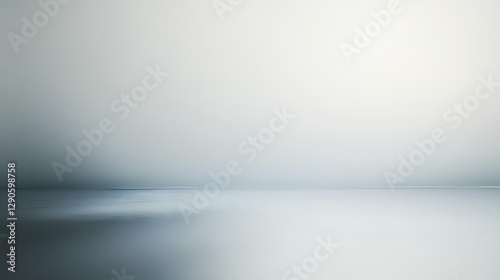 Glassy white surface, frosted in parts, with a faint gray tint. Blurred white glass with a smooth transition to a darker shade.