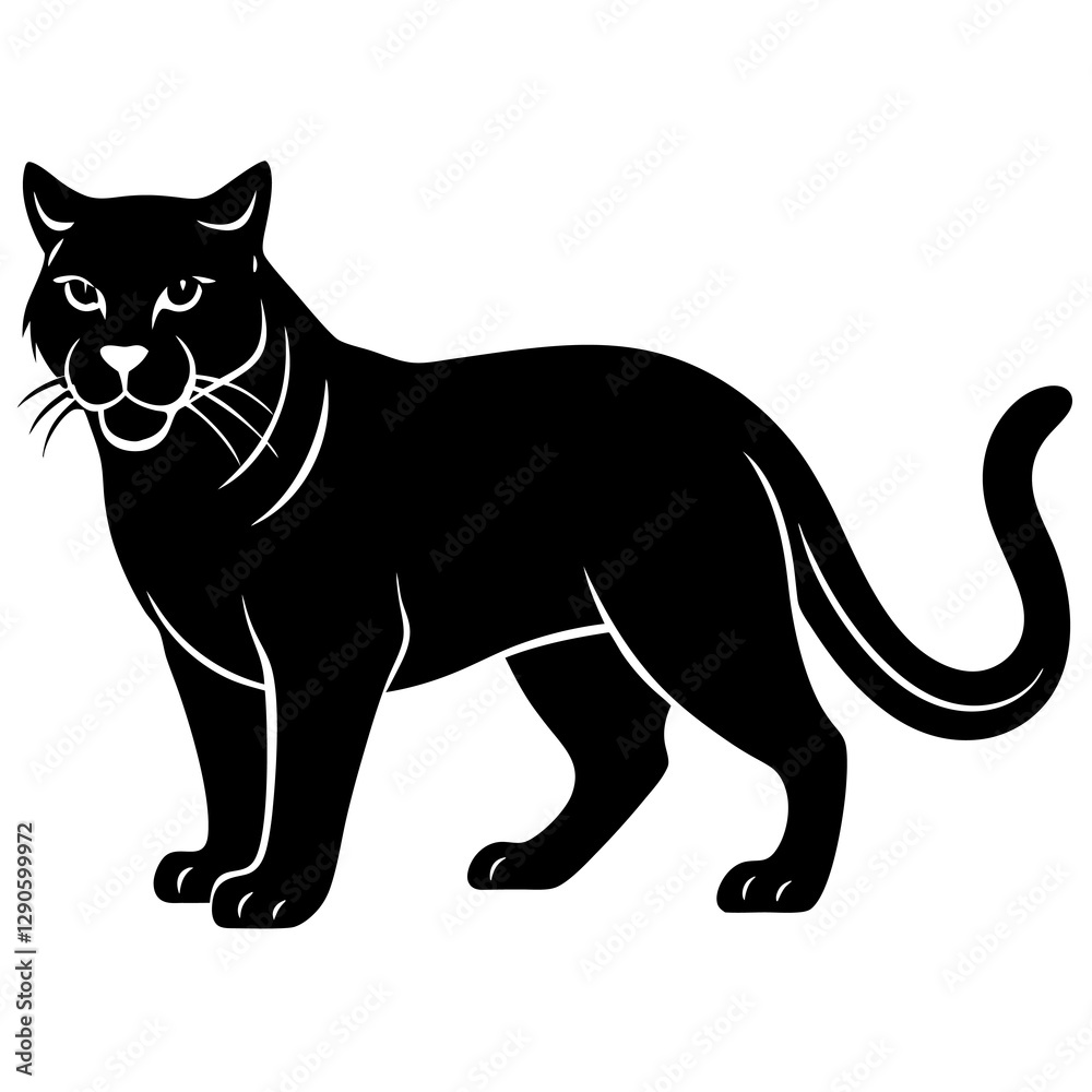 Download Wildcat Silhouette Vector Icon. Download Wildcat Silhouette Vector Icon.