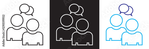 Podcast  icons . Isolated on white and black background. Vector illustration. EPS 10  