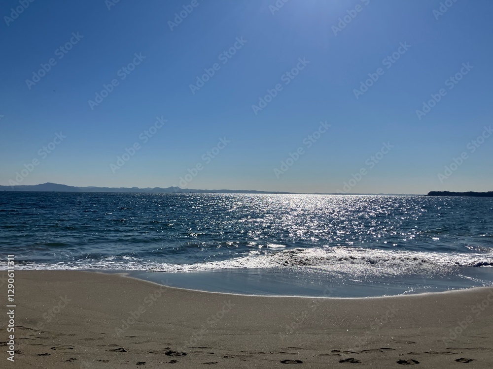 Fototapeta premium 海 輝く コピースペース