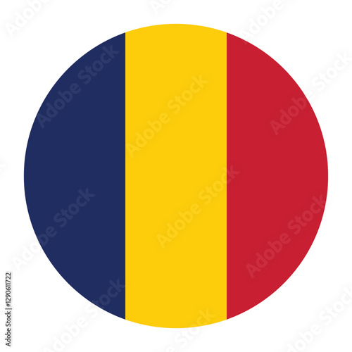 Free Download Chad flag circle icon vector illustration design - GFXLoad