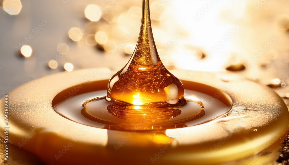 Macro shot of melting candle wax dripping onto a smooth surface, with golden light reflecting off the wax, capturing its fluid texture and warm glow. Macro shot of melting candle wax dripping onto a smooth surface, with golden light reflecting off the wax, capturing its fluid texture and warm glow.