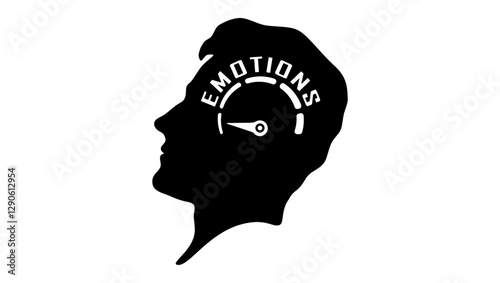 cold blooded man symbol, black isolated silhouette