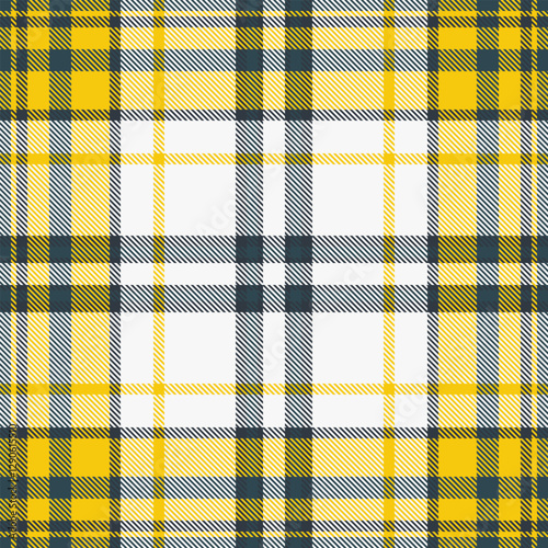 Vibrant yellow and dark gray plaid pattern.  Perfect for textile design, fashion, web backgrounds, or seasonal projects.  This cheerful, classic pattern evokes feelings of warmth and style.