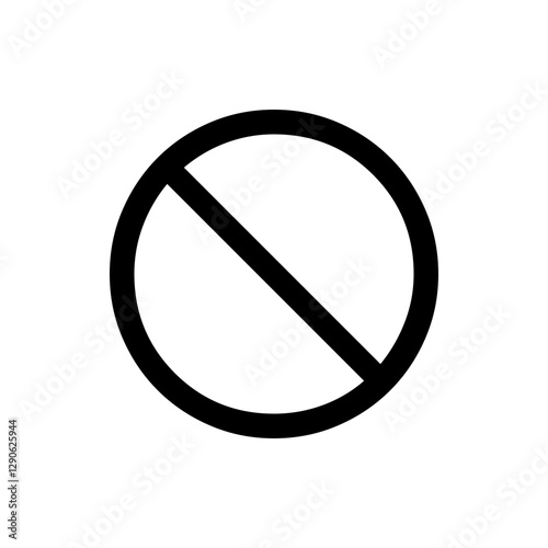 Prohibition Sign Icon
