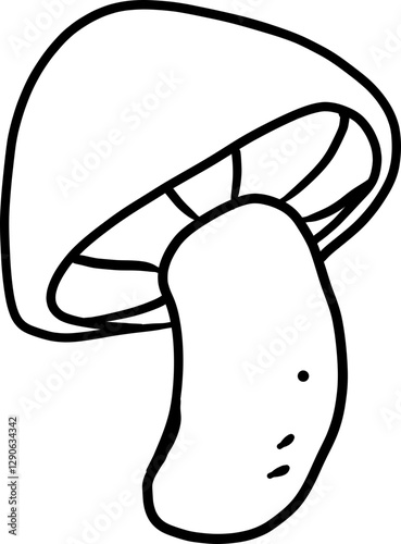 mushroom illustration vector