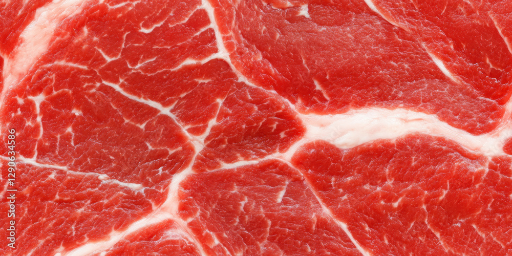 Seamless texture of marbled beef showcasing rich red color and intricate fat patterns, perfect for culinary designs and food related projects Seamless texture of marbled beef showcasing rich red color and intricate fat patterns, perfect for culinary designs and food related projects