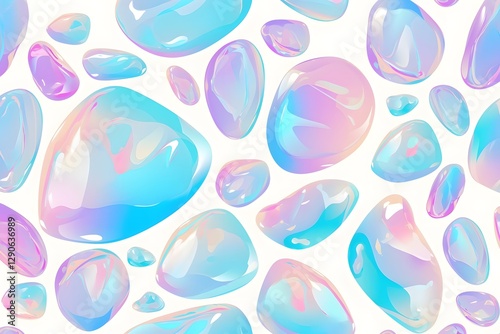 Mesmerizing Iridescent Fluid Pattern with Organic Mineral Textures for Contemporary Designs