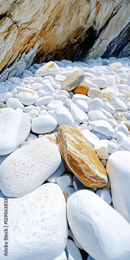 Stones spread out on white rocks, with a clear focus on shape. Stones spread out on white rocks, with a clear focus on shape.