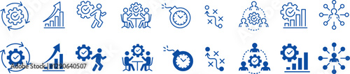 Productivity liner icon set collection vector. 
Productivity icon set collection vector. 
