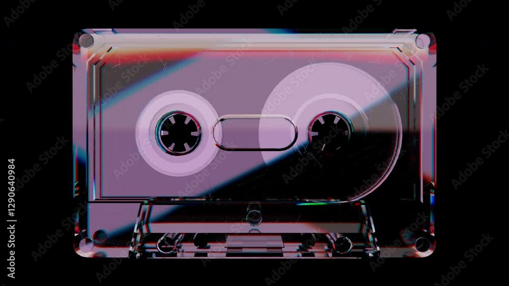 video cassette player glass