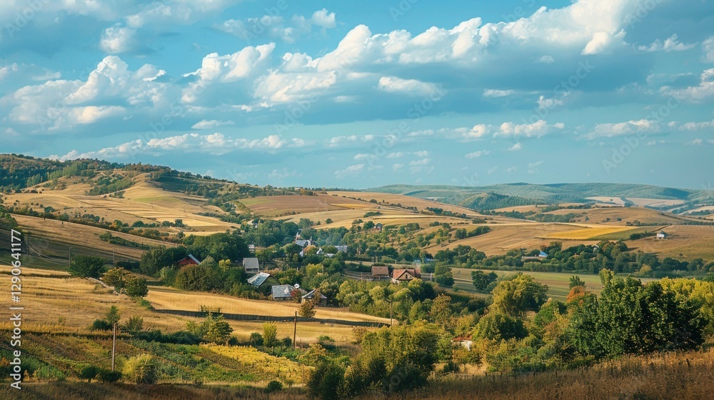 Naklejka premium Ukraine is a beautiful, majestic and fertile land, real photos