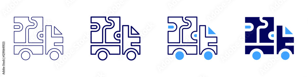 Truck brake maintenance icon in 4 different styles. Thin Line, Line, Bold Line, Duotone. Duotone style. Editable stroke Truck brake maintenance icon in 4 different styles. Thin Line, Line, Bold Line, Duotone. Duotone style. Editable stroke
