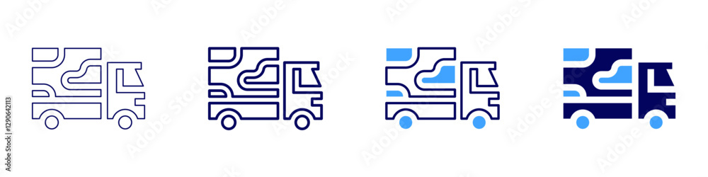 Truck cabin cleaning icon in 4 different styles. Thin Line, Line, Bold Line, Duotone. Duotone style. Editable stroke Truck cabin cleaning icon in 4 different styles. Thin Line, Line, Bold Line, Duotone. Duotone style. Editable stroke