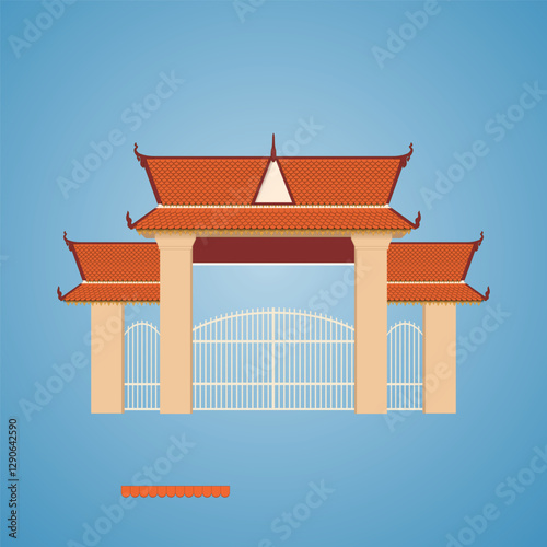 gate door school, high school primary secondary school gate asian school gate decoration