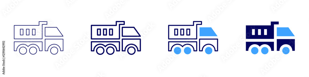 Truck driver safety icon in 4 different styles. Thin Line, Line, Bold Line, Duotone. Duotone style. Editable stroke Truck driver safety icon in 4 different styles. Thin Line, Line, Bold Line, Duotone. Duotone style. Editable stroke