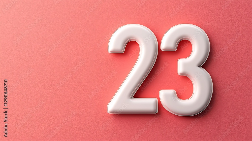 A minimalistic image featuring the number A minimalistic image featuring the number