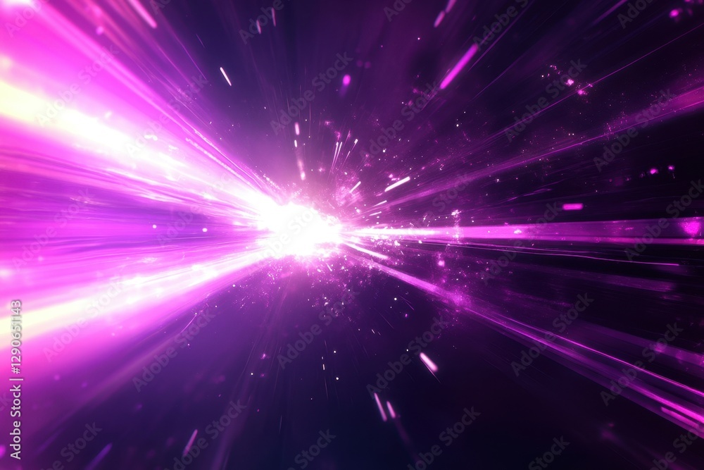 Dynamic energy beam emitting glowing light in cosmic space abstract visuals sci-fi concept vibrant environment wide-angle perspective for enhanced visual impact Dynamic energy beam emitting glowing light in cosmic space abstract visuals sci-fi concept vibrant environment wide-angle perspective for enhanced visual impact