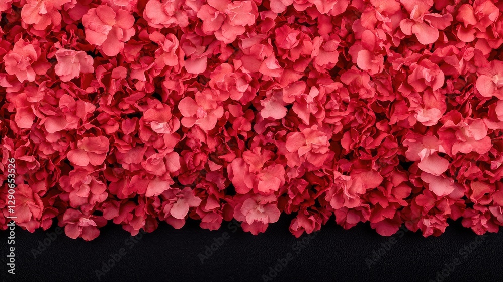 Fototapeta premium Pink hydrangea petals background