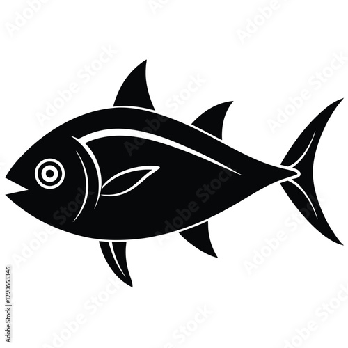 Sleek Tuna Fish Logo Design
