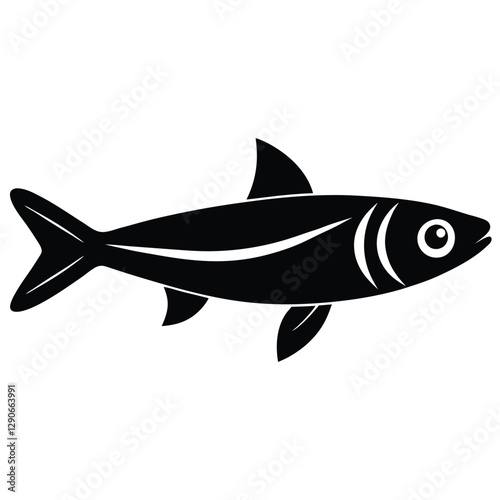 anchovy  Minimalist Fish Logo Design
