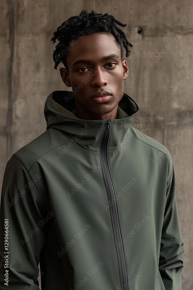Casual urban style shines through modern hoodie, highlighting yo Casual urban style shines through modern hoodie, highlighting yo