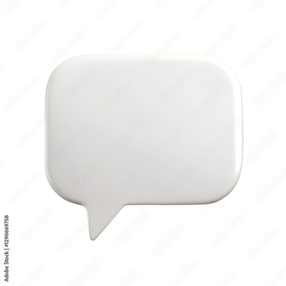 White blank speech bubble isolated on transparent background White blank speech bubble isolated on transparent background