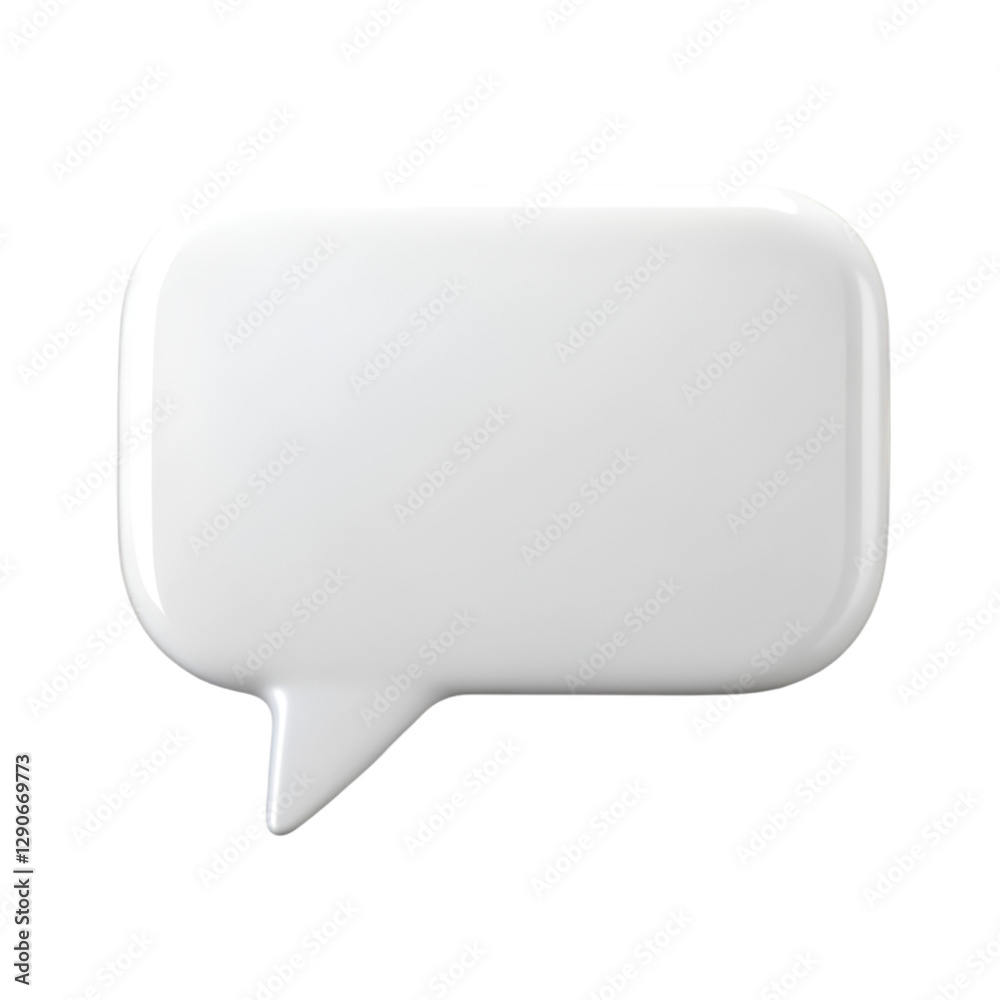 White blank speech bubble isolated on transparent background White blank speech bubble isolated on transparent background