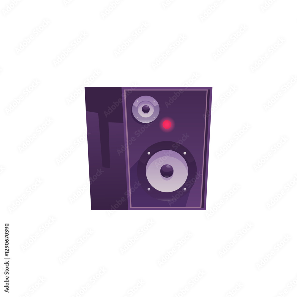 Music equipment vector illustration: sound column. Music equipment vector illustration: sound column.