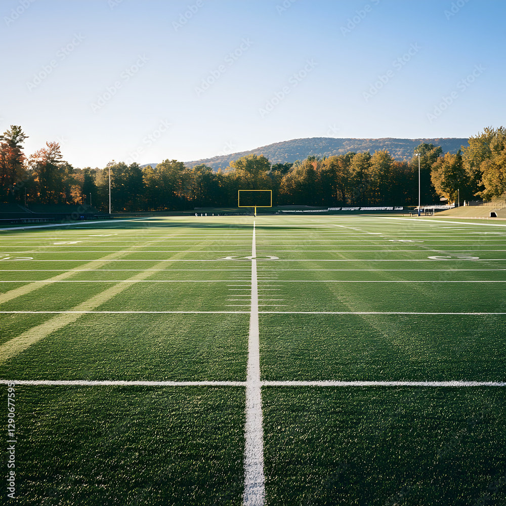 Obraz premium empty football field