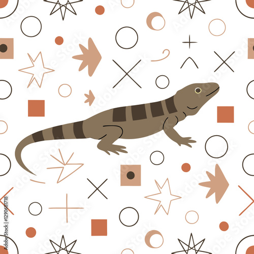 Frilled Lizard Pattern - Unique