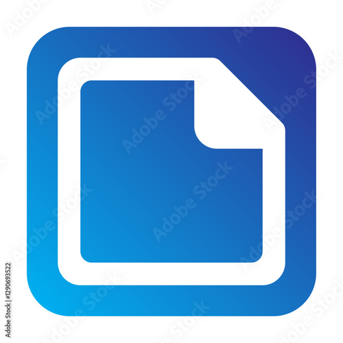Empty file type solid gradien icon