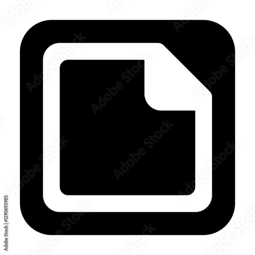Empty file type solid icon