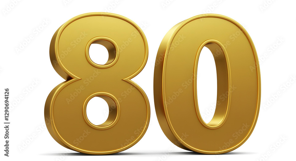 Glowing Golden Number 80 Celebration
Glowing Golden Number 80 Celebration
