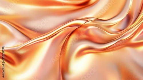 Wallpaper Mural Golden Silk Draped Fabric Abstract Texture Torontodigital.ca