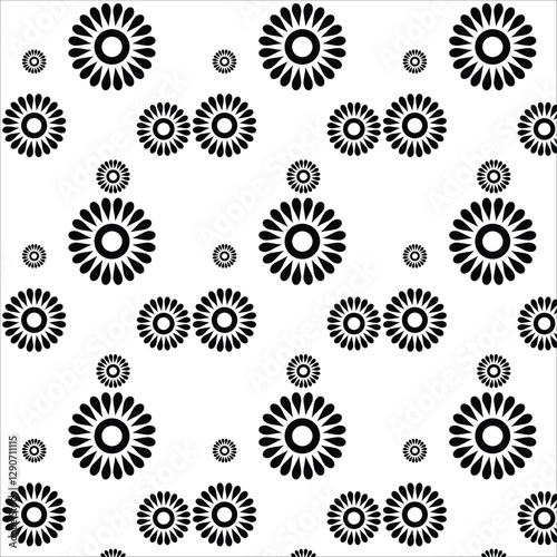 seamless pattern with flowers