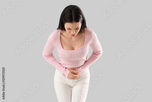 Young woman suffering from ...