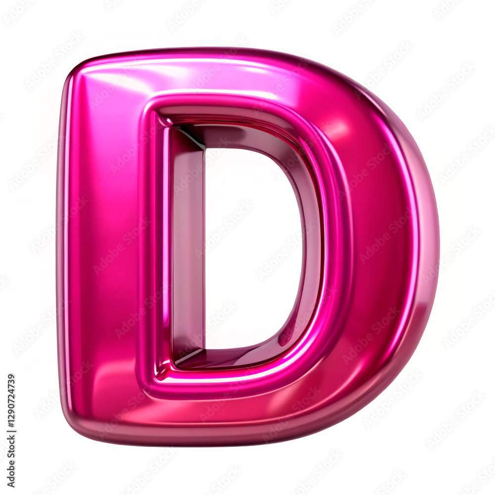 3d letter D 3d letter D