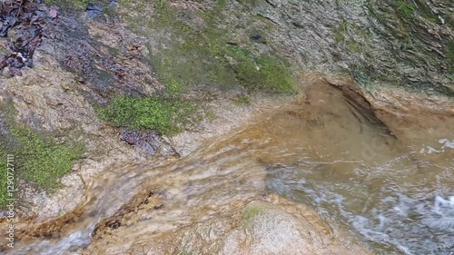 Monte Tancia (Rieti, Italy) - View of the suggestive waterfalls of torrent Galantina in the Appennini mountains, called Pozze del Diavolo photo